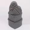 3407# Heart-shaped Gift Box, Large Three-piece set, Bow Ribbon Souvenir Box, Holiday Gift Box Item Picture